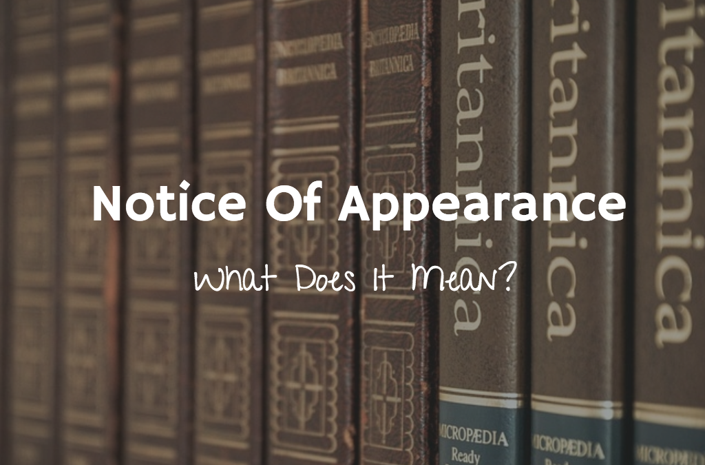 Notice Of Appearance