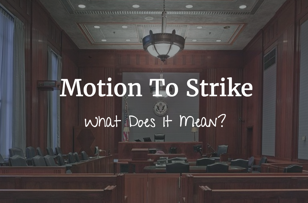 Motion To Strike